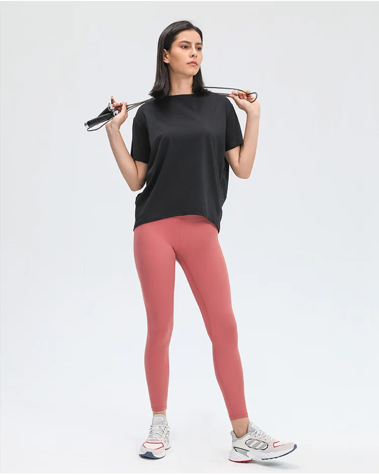 Women's casual seamless yoga workout top