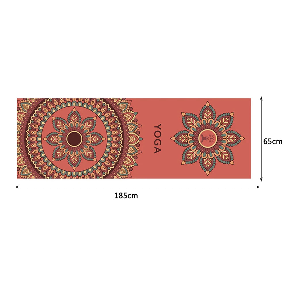 Microfiber Yoga Non-Slip Foldable Printed Mat