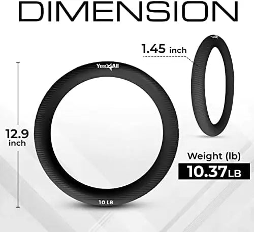 Home Fitness 10lbs Power Ring, for Yoga Exercise, Aerobics, Core Training