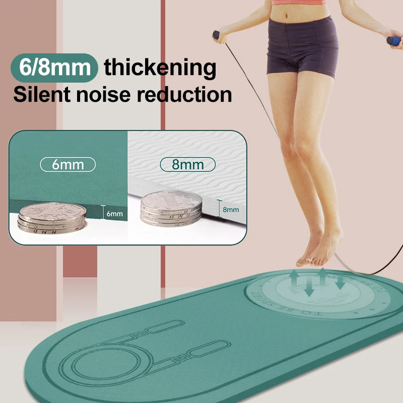 Jump Rope Non-slip Cushion Floor Yoga Mat