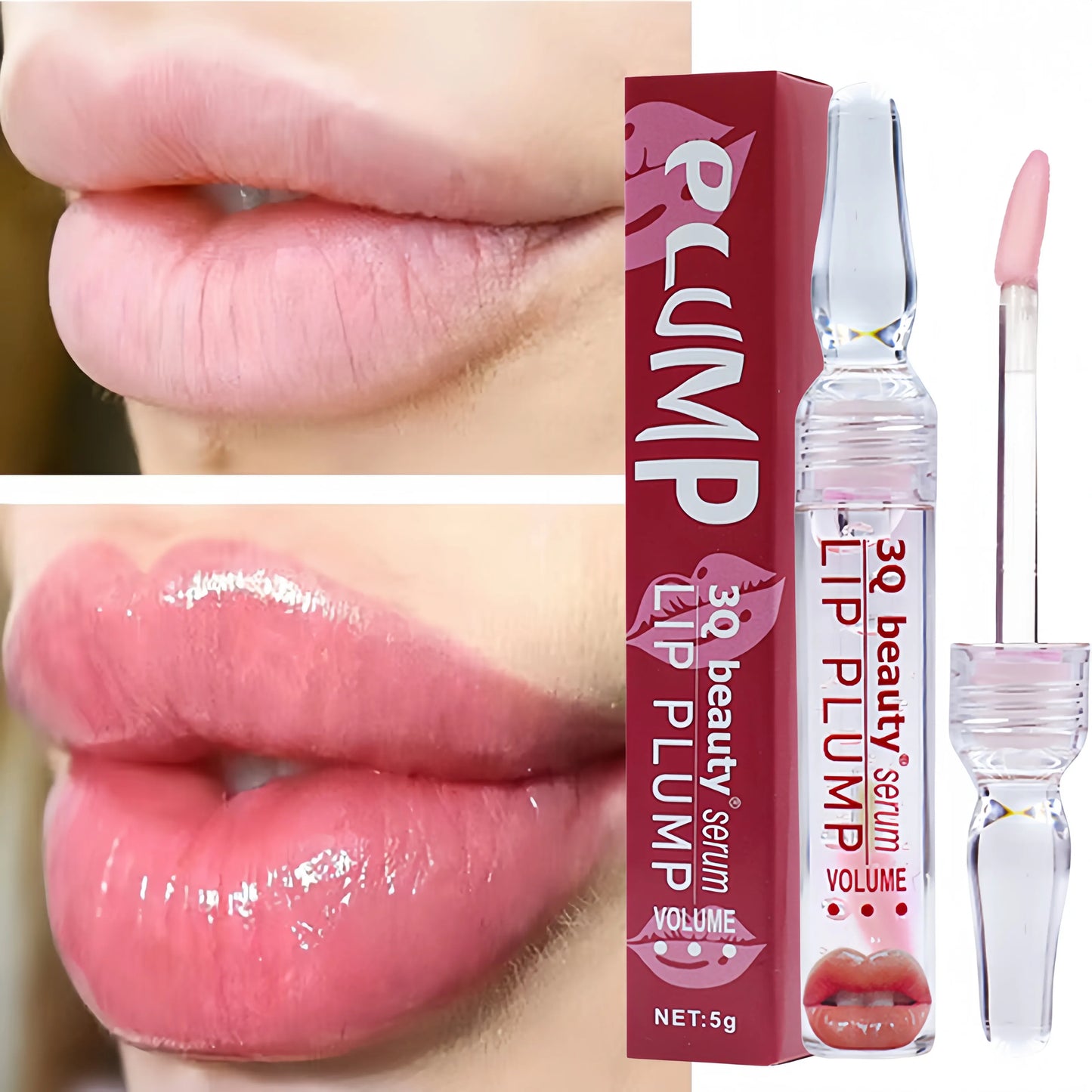 Instant enhancer plumper moisturizing volumizing lip gloss serum