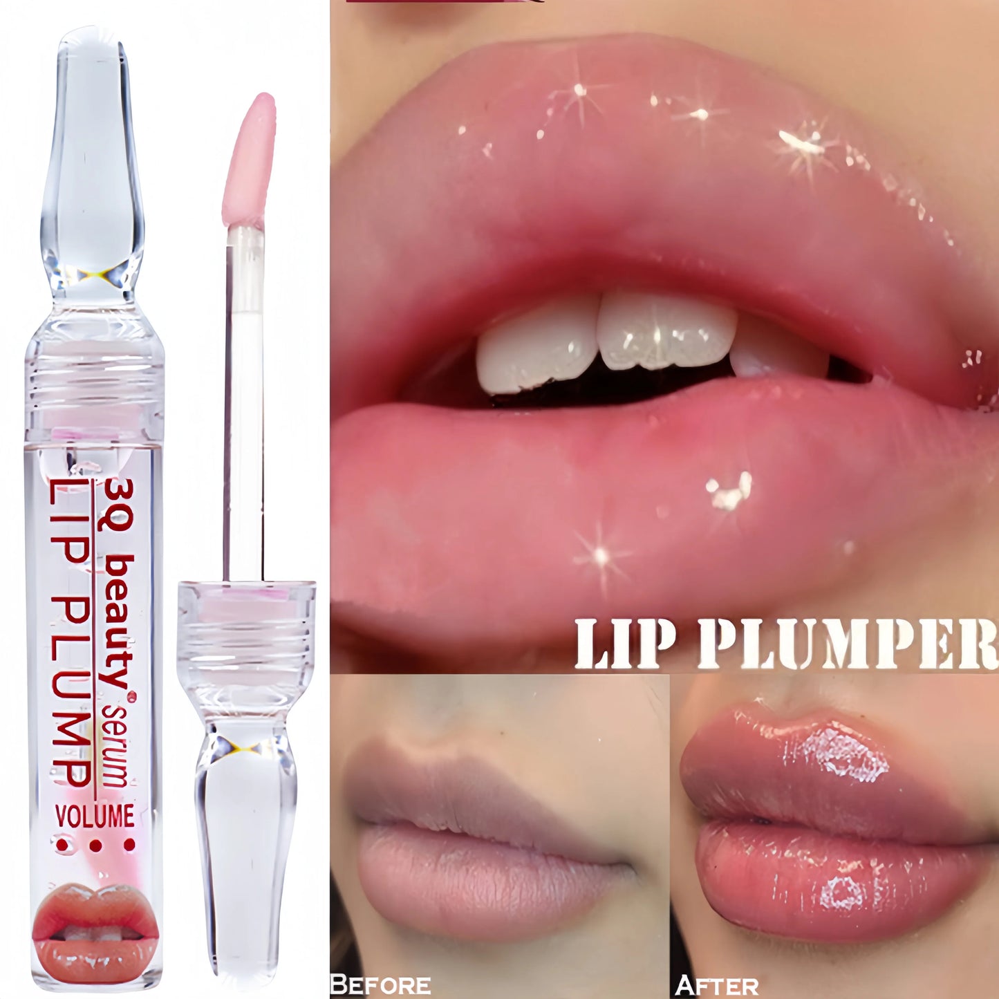 Instant enhancer plumper moisturizing volumizing lip gloss serum